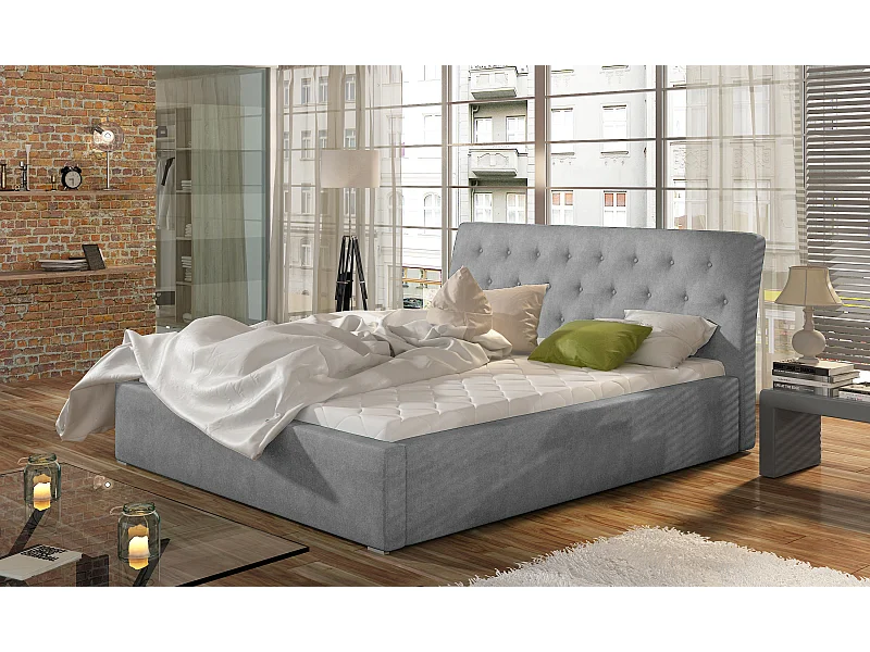 Lit Cicho M (160x200)/Tissu-Gris