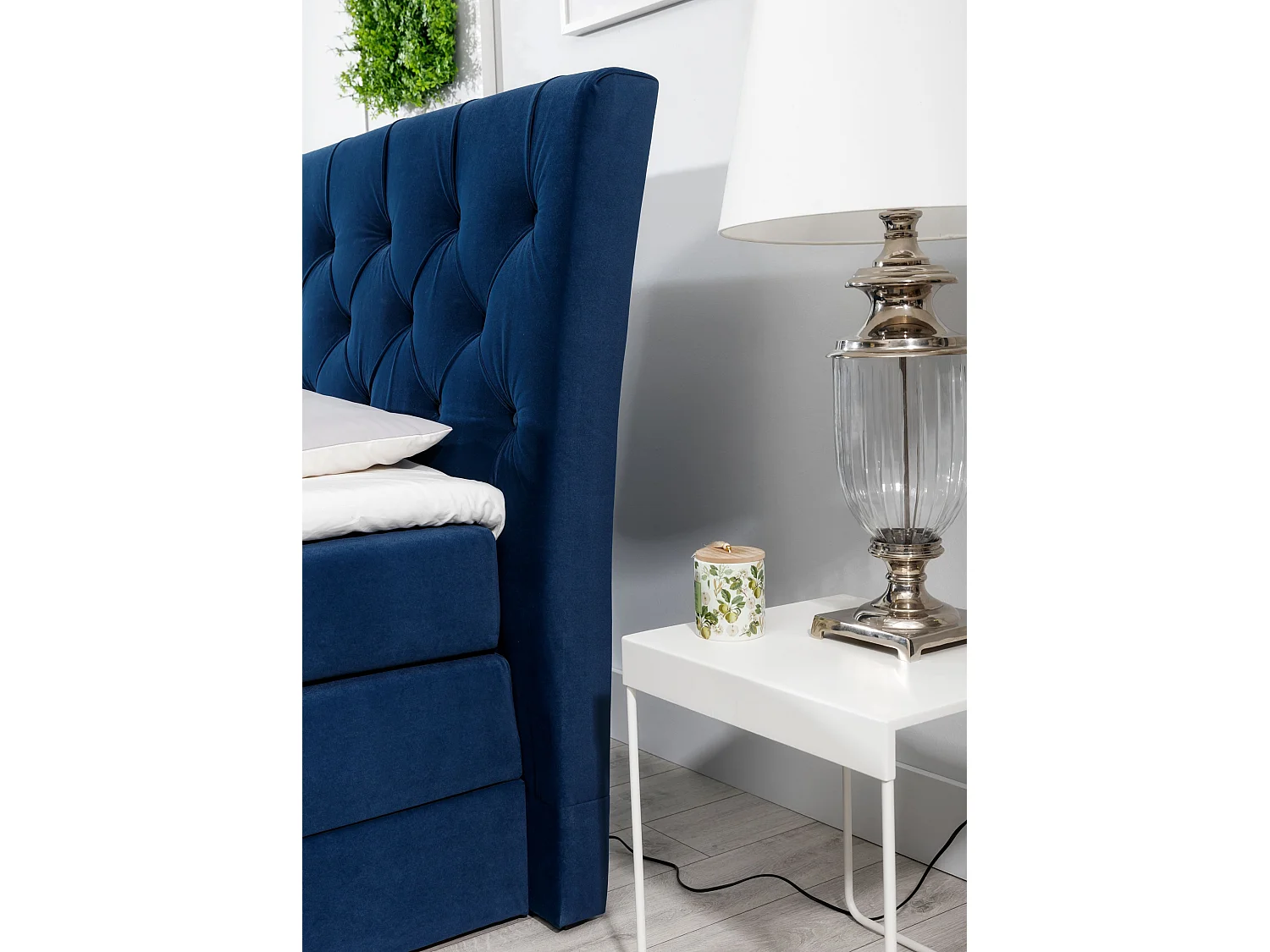 Box Spring Lit Westwood M (160x200)/Tissu-Anthracite