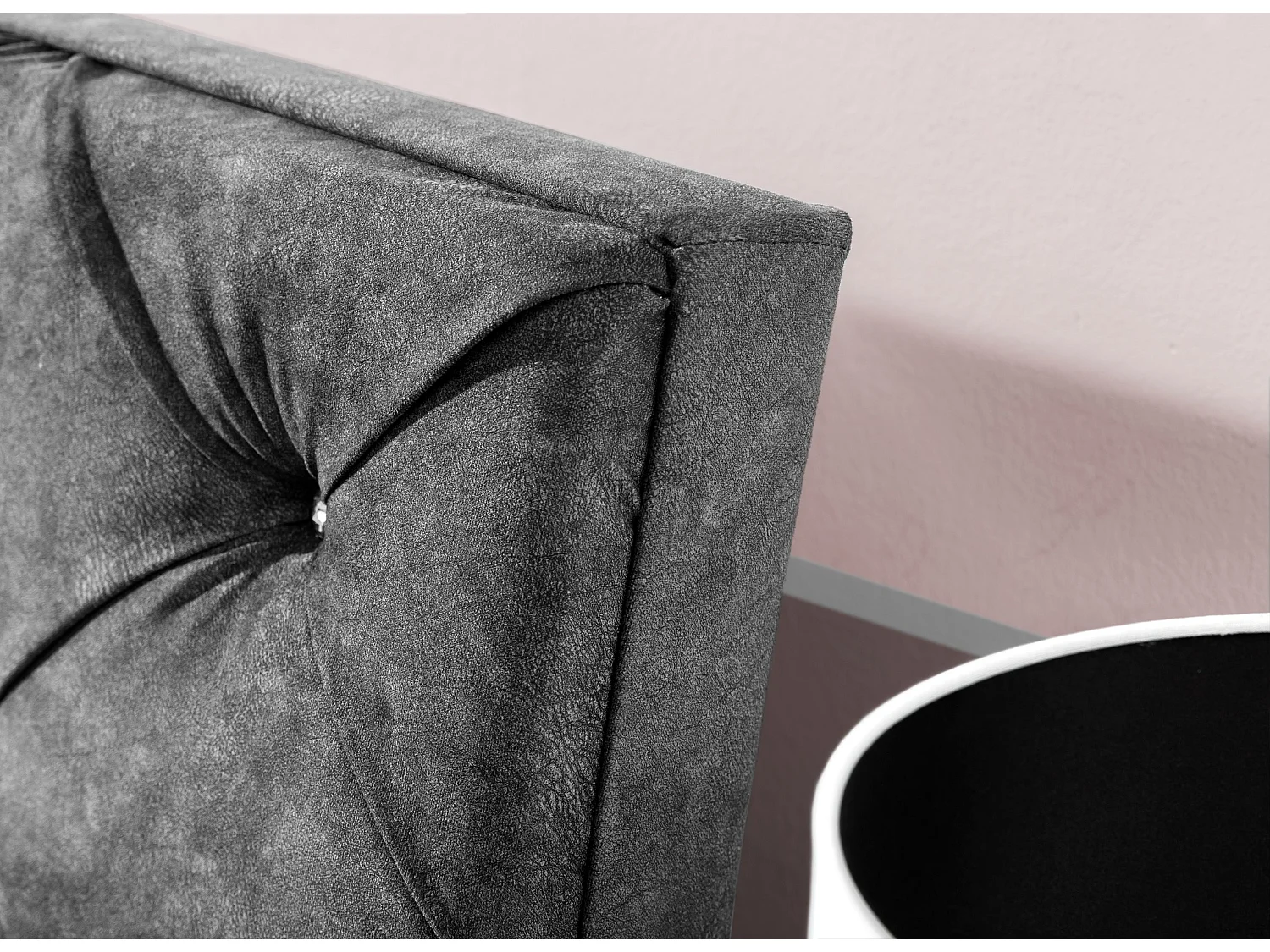 Boxspringbett Locarno L (180x200)/Stoff-Braun