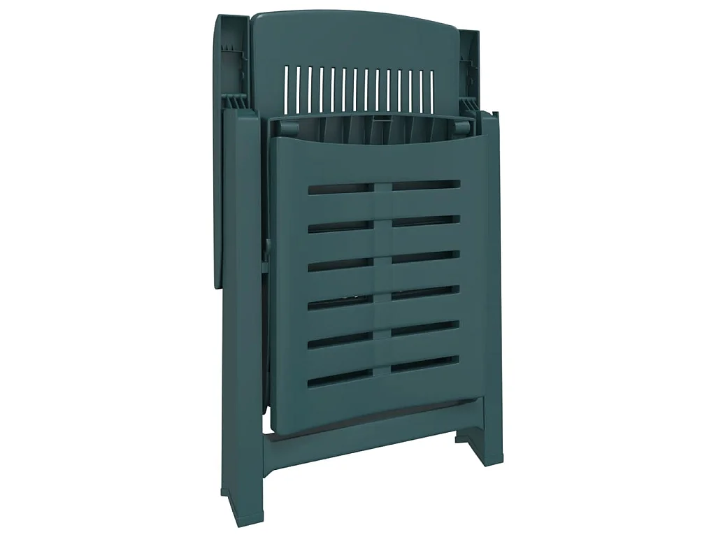 Chaise longue vert plastique