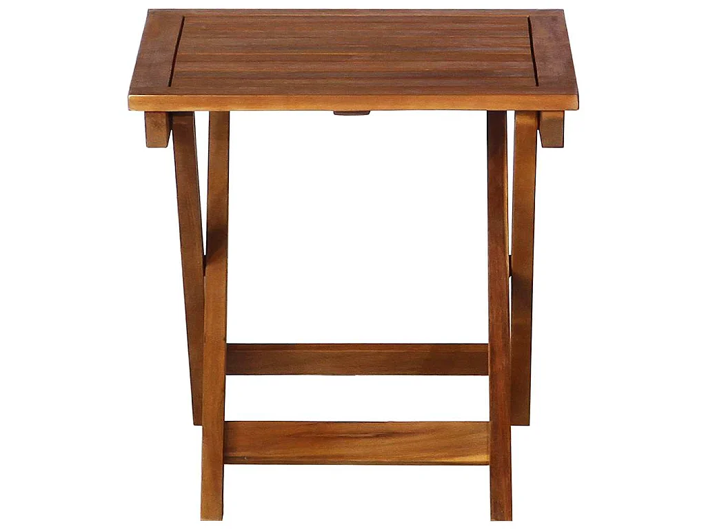 Tumbonas 2 unidades con mesa y cojines madera maciza de acacia