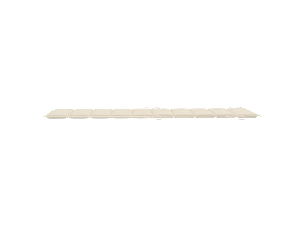 Tumbonas 2 unidades con mesa y cojines madera maciza de acacia
