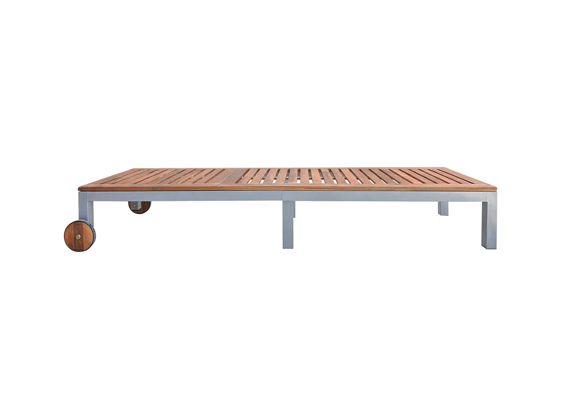 Chaise longue Bois d'acacia solide