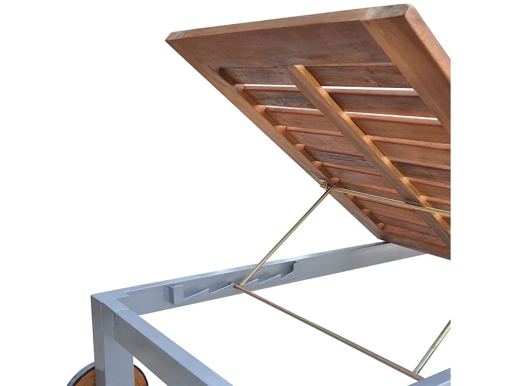 Chaise longue Bois d'acacia solide