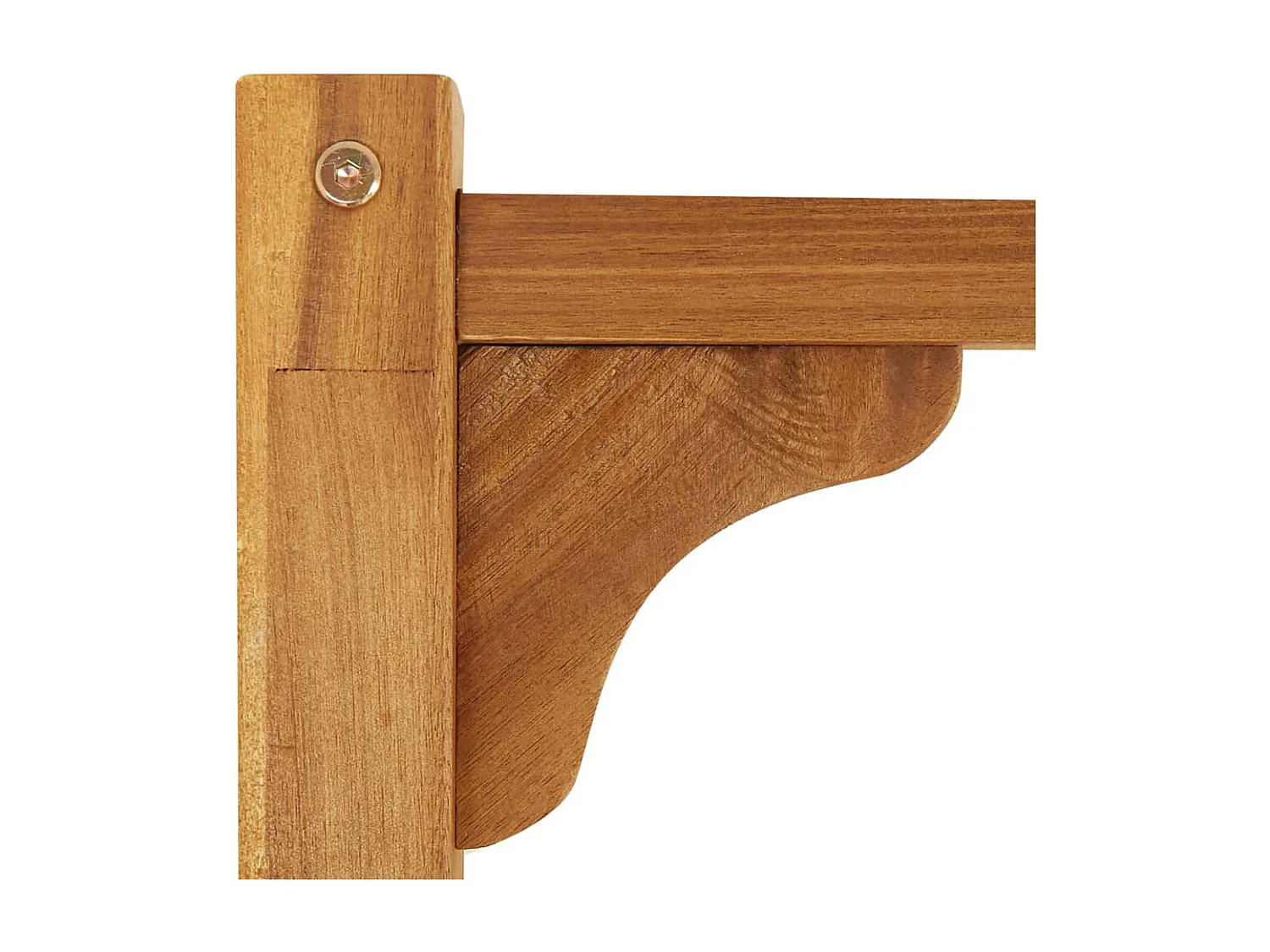 Doppel-Sonnenliege mit Vorhängen und Auflagen Akazie Massivholz