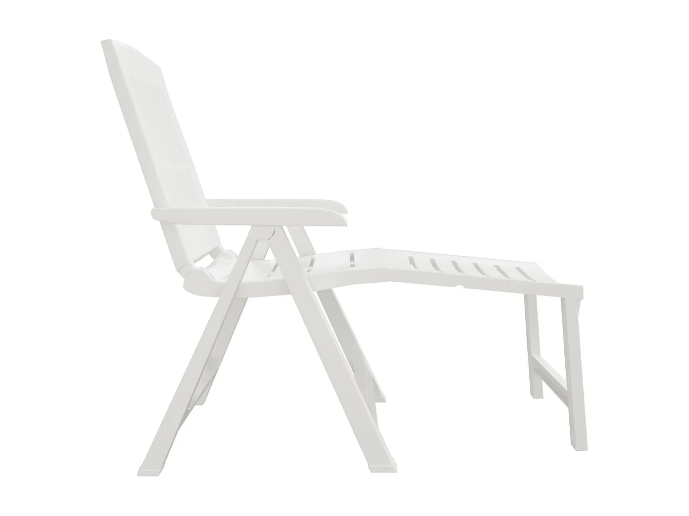 Chaise longue blanc plastique