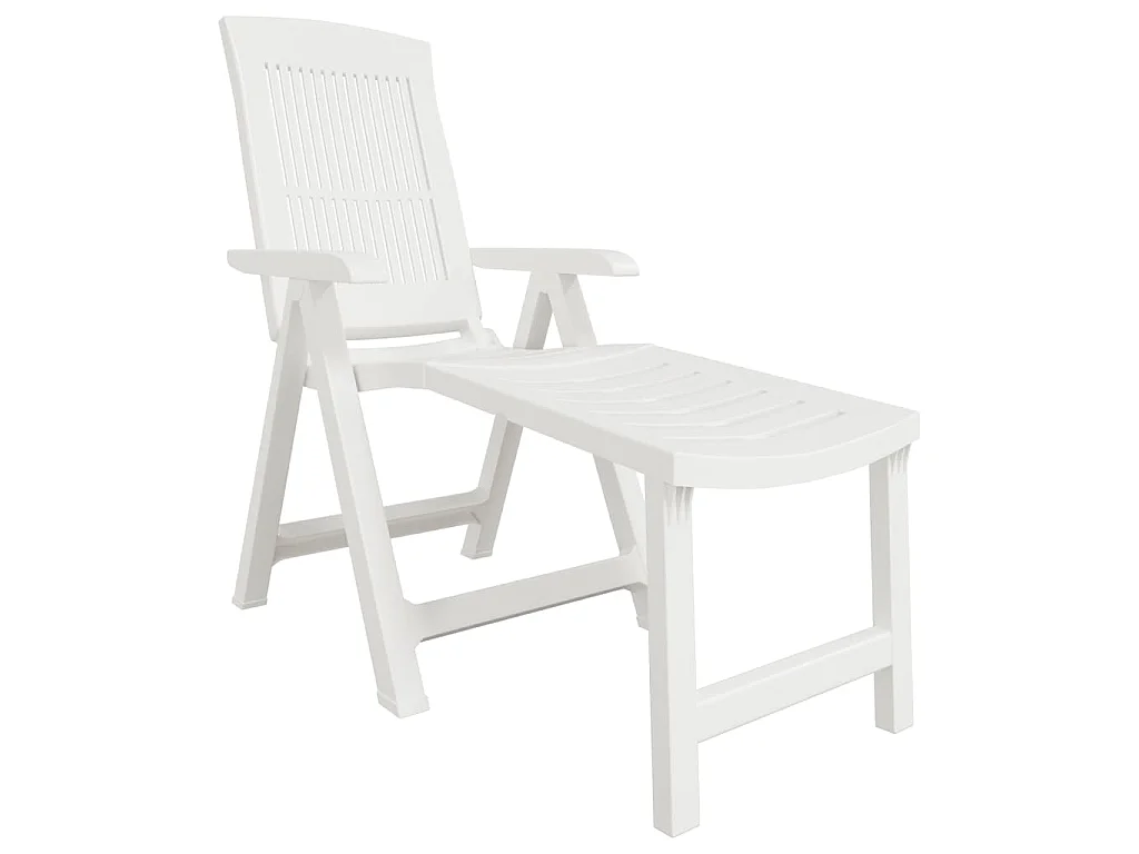 Espreguiçadeira plástico branco