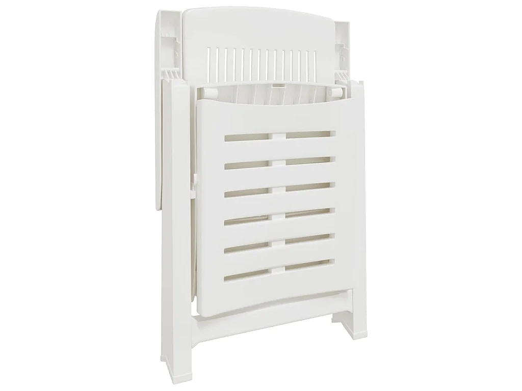 Chaise longue blanc plastique