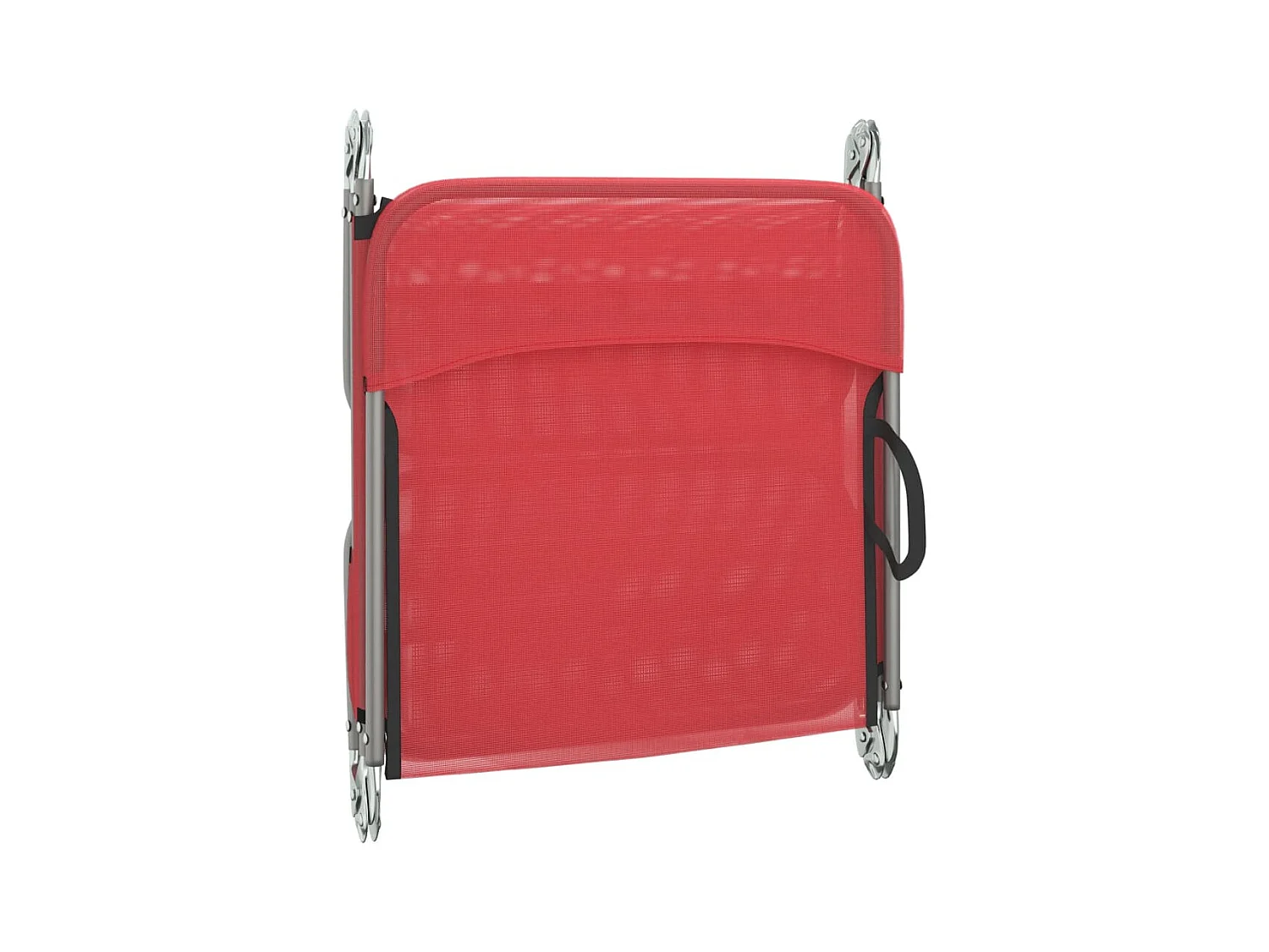 Sonnenliegen Klappbar 2 Stk. Rot Textilene und Stahl