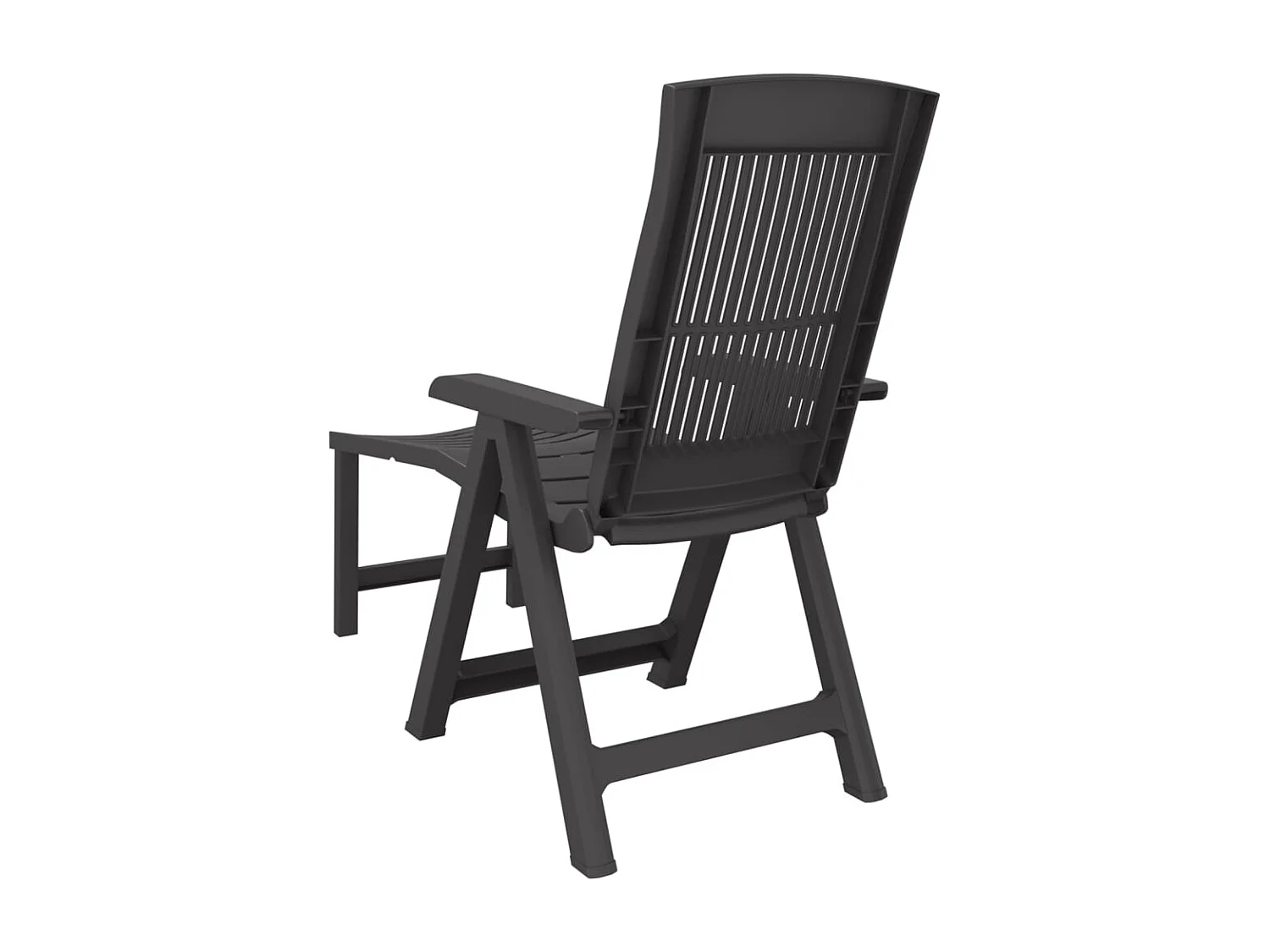 Chaise longue anthracite plastique