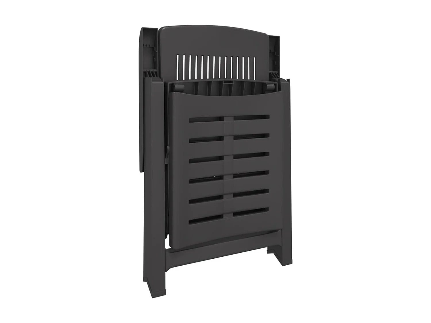 Chaise longue anthracite plastique