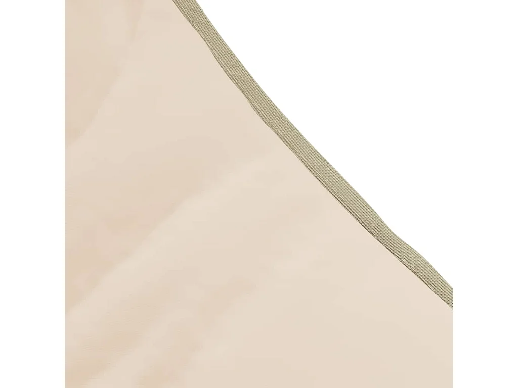 Chaise longue pliable beige tissu