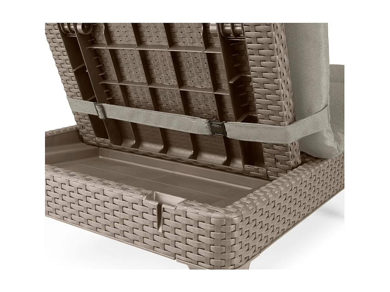 Leżak ogrodowy Keter Jaipur 58 x 151 cm, cappuccino