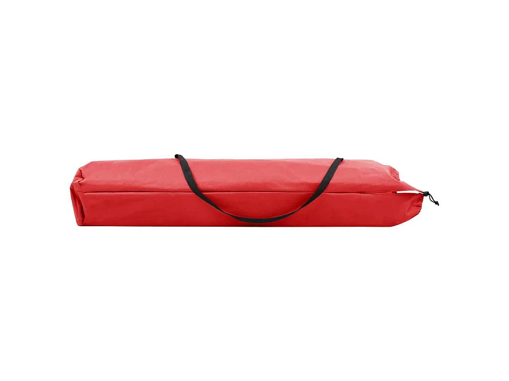 Chaise longue pliable 2 places rouge Acier