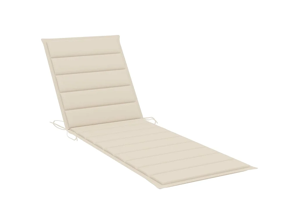 Chaise longue pour 2 personnes avec coussins Bambou
