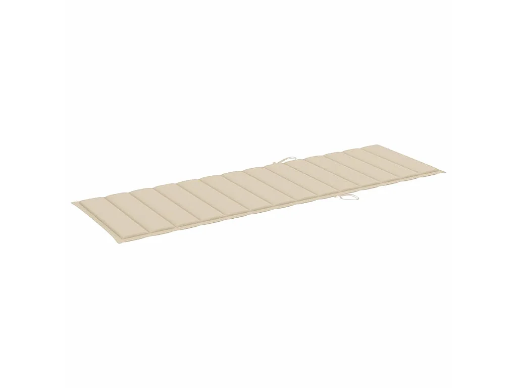 Chaise longue pour 2 personnes avec coussins Bambou