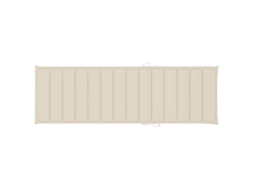 Chaise longue pour 2 personnes avec coussins Bambou