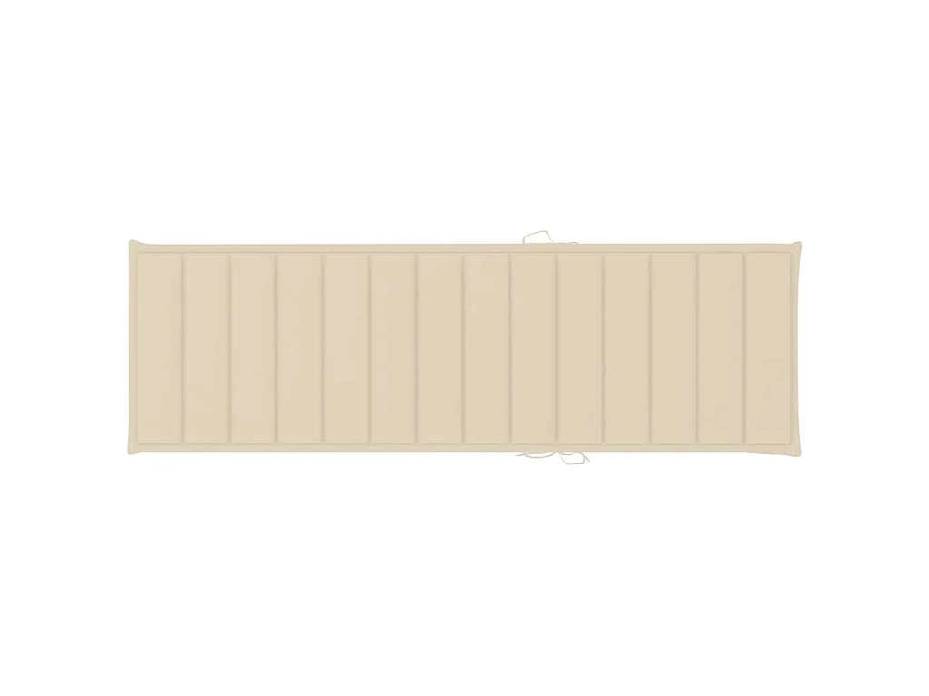 Chaise longue pour 2 personnes avec coussins Bambou