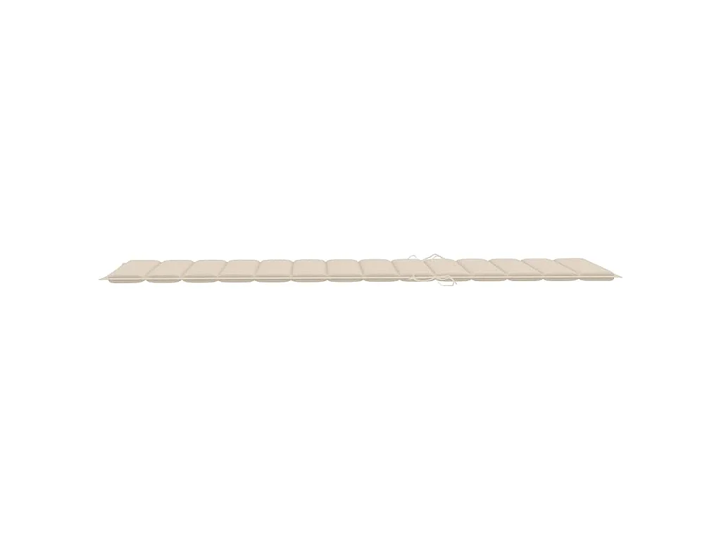 Chaise longue pour 2 personnes avec coussins Bambou