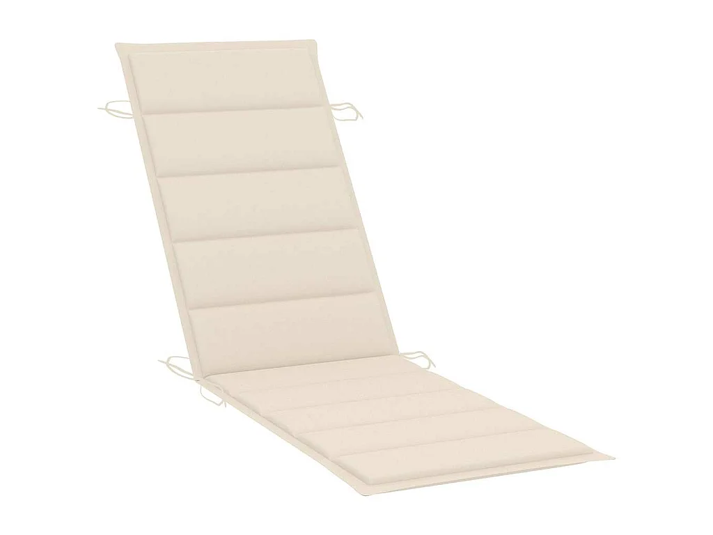 Chaises longues lot de 2 avec coussins Bois d'acacia solide