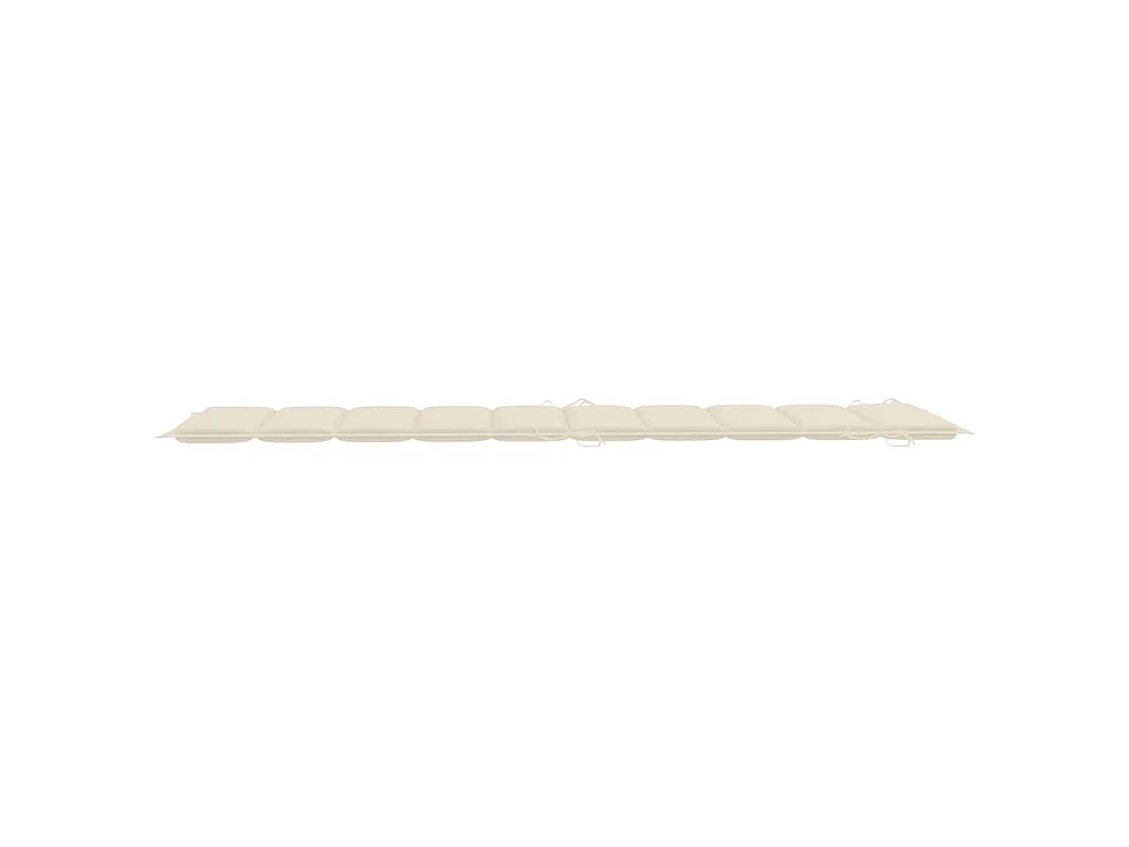 Chaises longues lot de 2 avec coussins Bois d'acacia solide