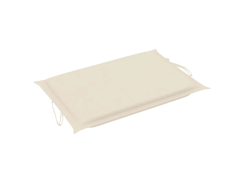 Chaises longues lot de 2 avec coussins Bois d'acacia solide