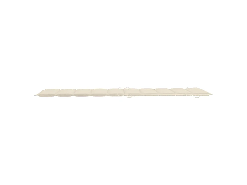 Chaises longues lot de 2 avec coussins Bois d'acacia solide