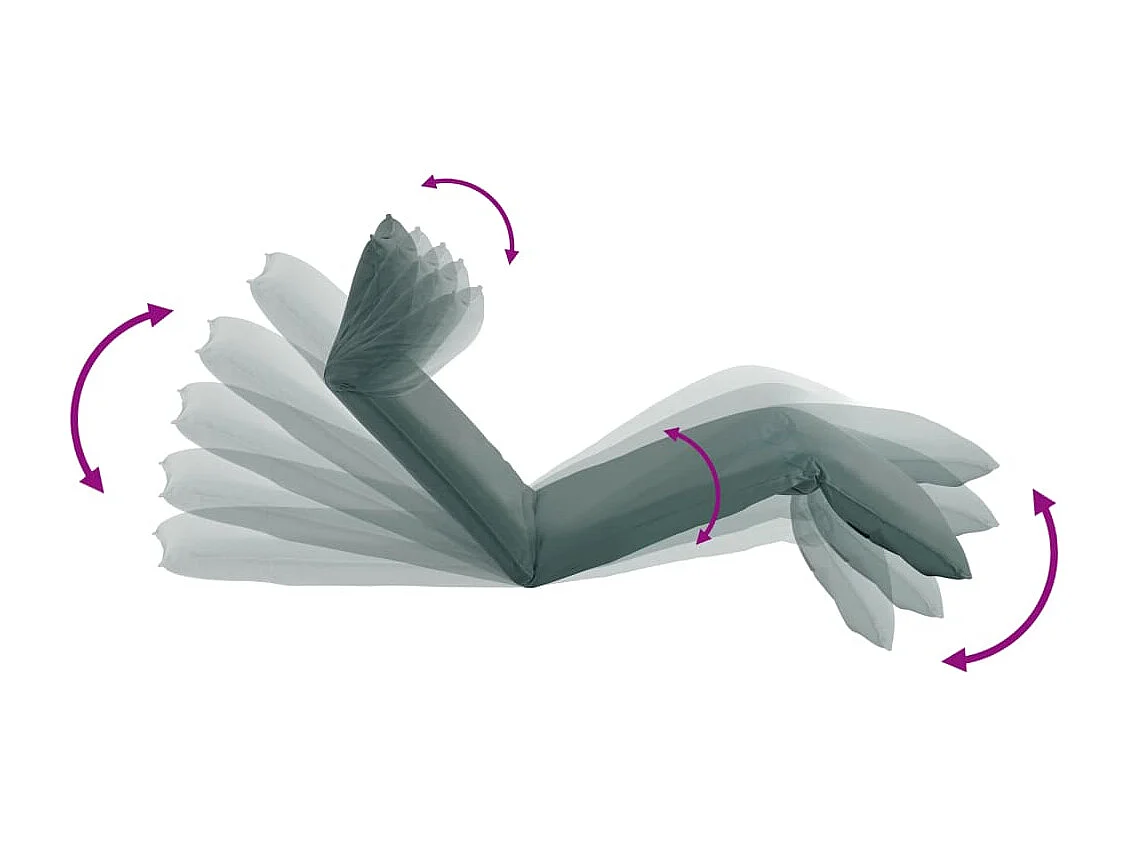 Sonnenliege Klappbar Oxford-Gewebe Grau