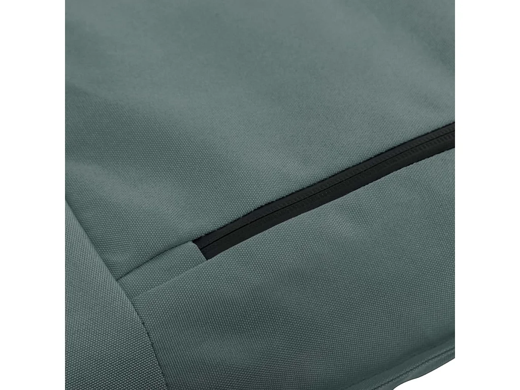 Lettino Prendisole Pieghevole in Tessuto Oxford Grigio