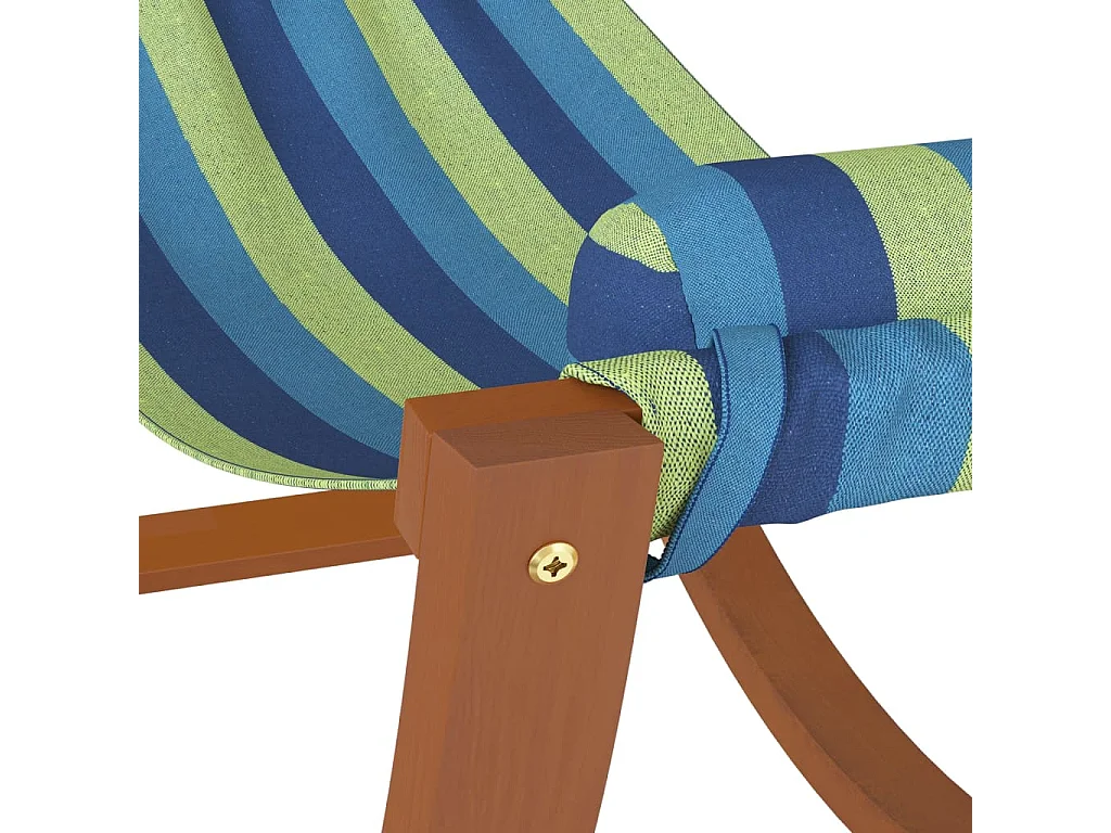 Hangmatschommel voor kinderen stof blauw en groen