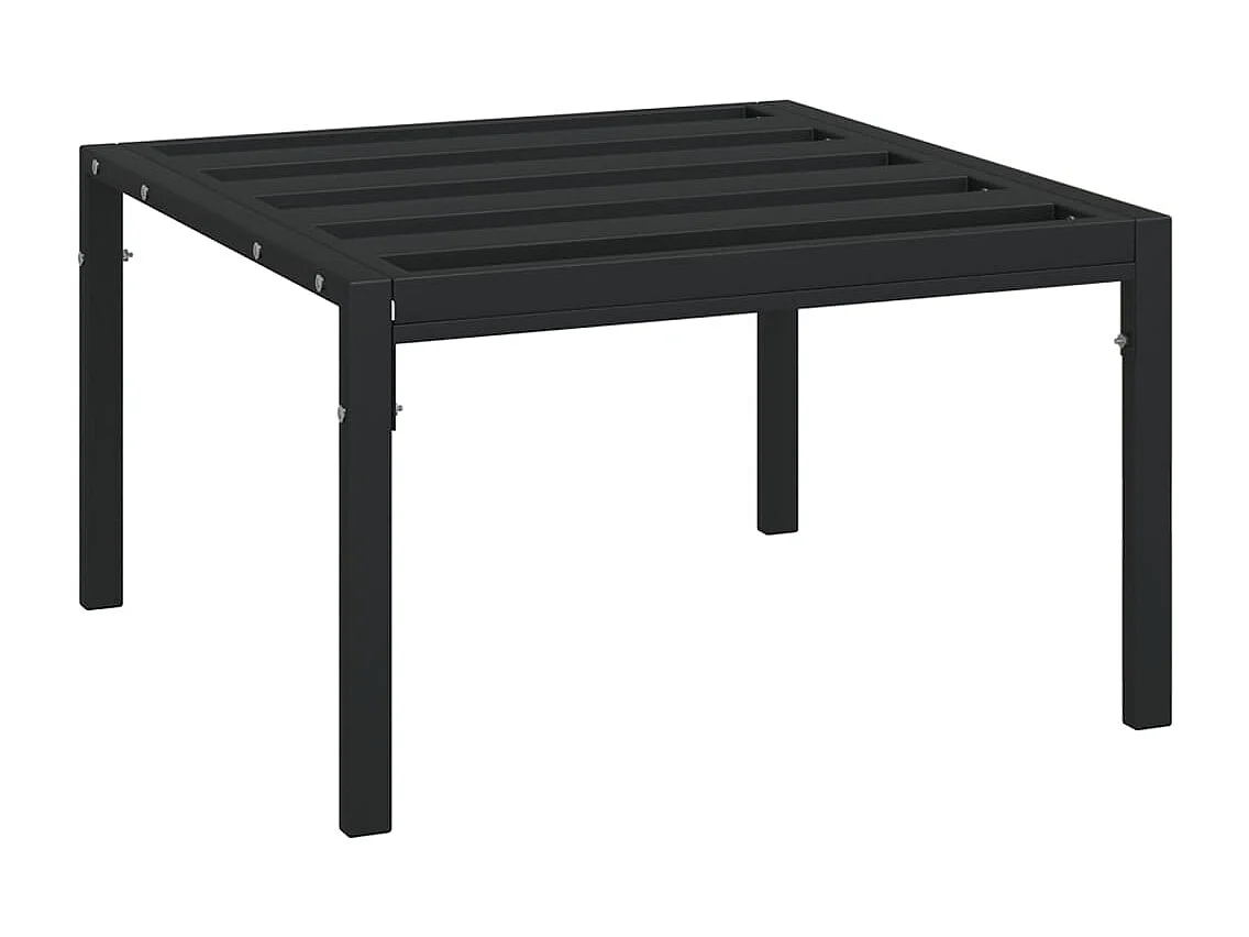 Salon de jardin 6 pcs avec coussins sable acier
