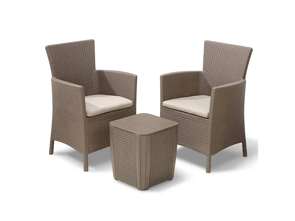 3-delige Tuinset Iowa cappuccinokleurig 224383