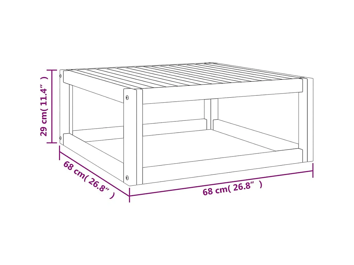 Set Salotto da Giardino 4 pz con Cuscini Verdi Legno Massello