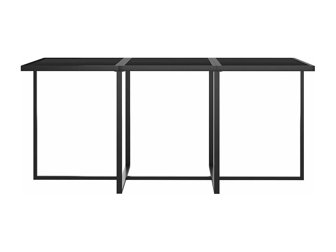 Salon de jardin 7 pcs avec coussins Résine tressée Gris