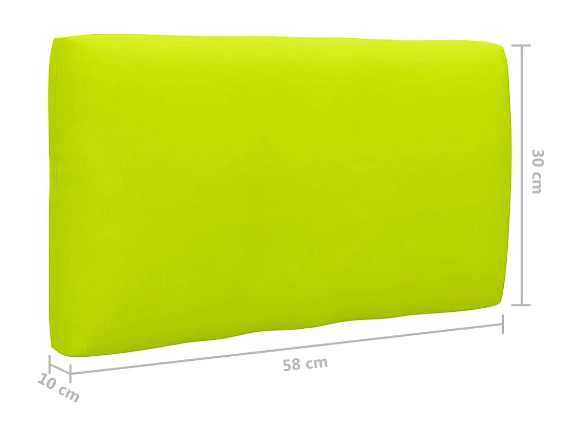 Salon de jardin palette 6pcs avec coussins Pin imprégné de noir