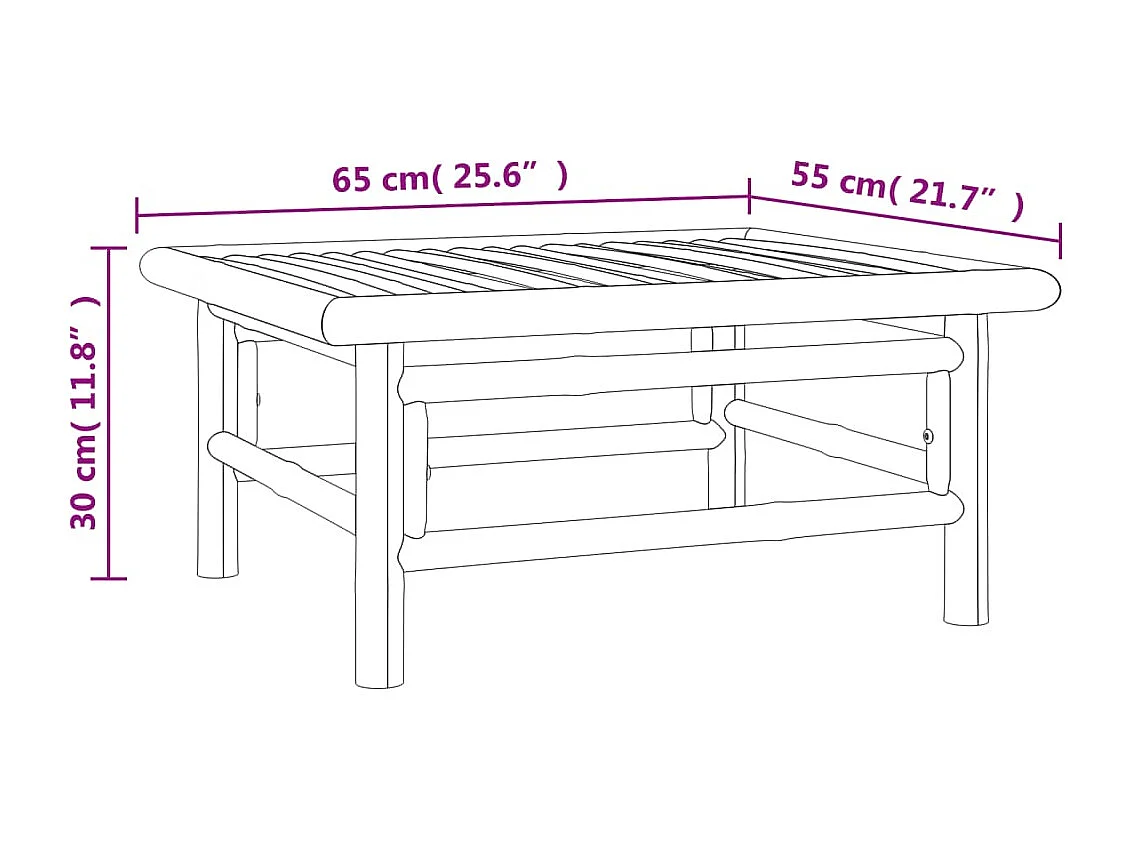 Set Salotto da Giardino 6pz con Cuscini Grigio Chiaro Bambù