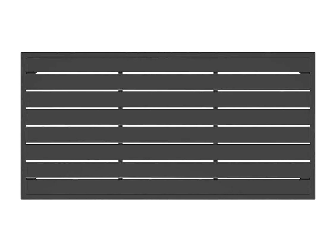 Garten Couchtisch Anthrazit 110x55x35cm Stahl