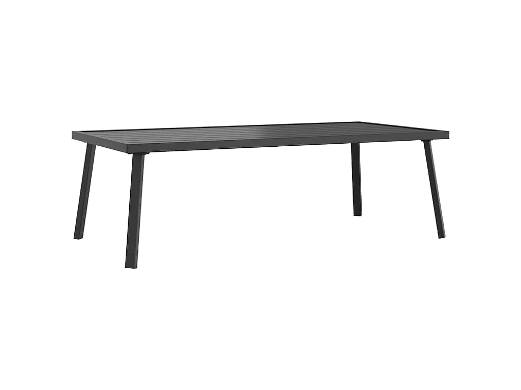 Mesa de centro de jardim 110x55x35 cm aço antracite