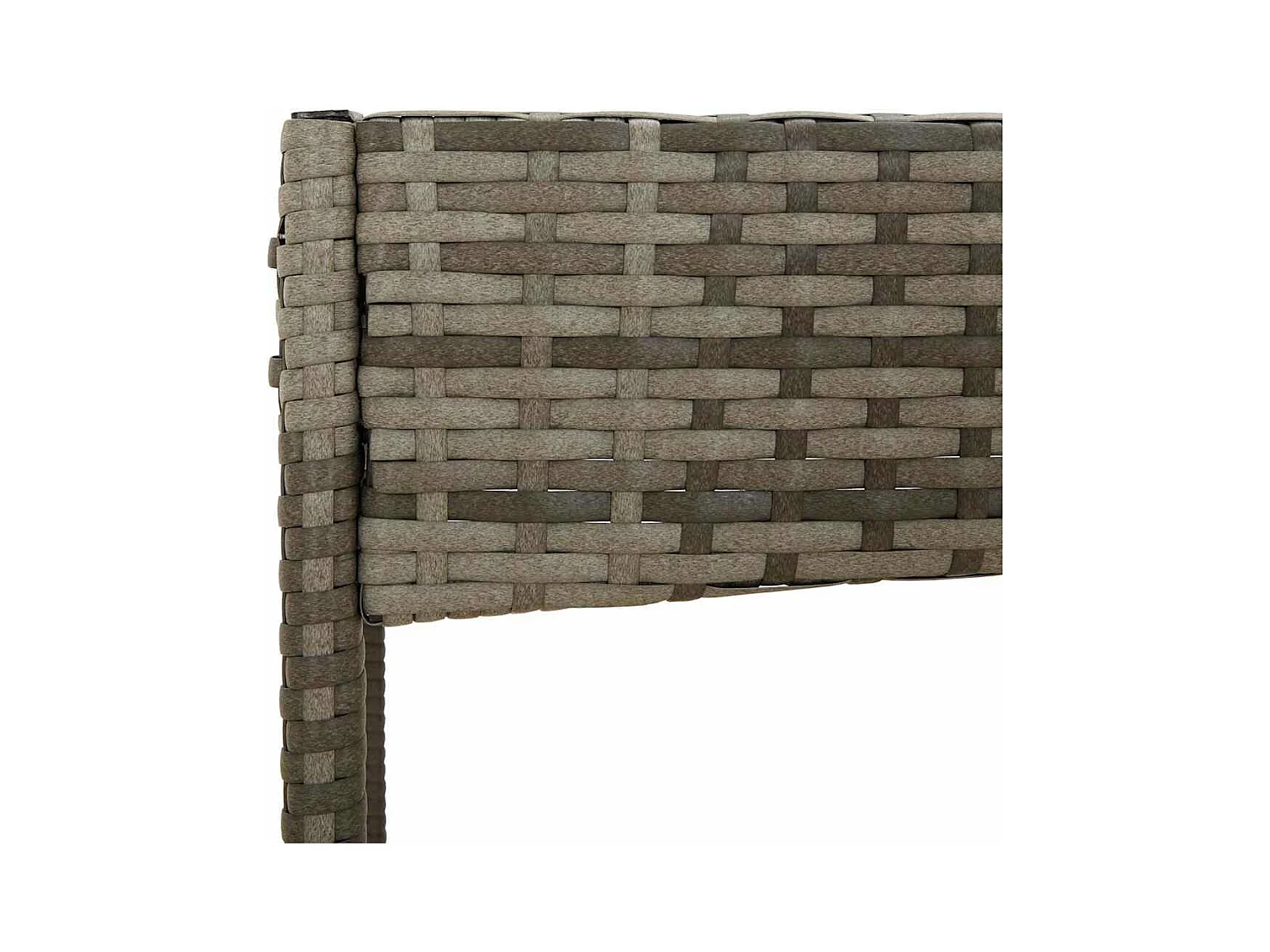 Set Divani da Giardino 4 pz con Cuscini in Polyrattan Grigio
