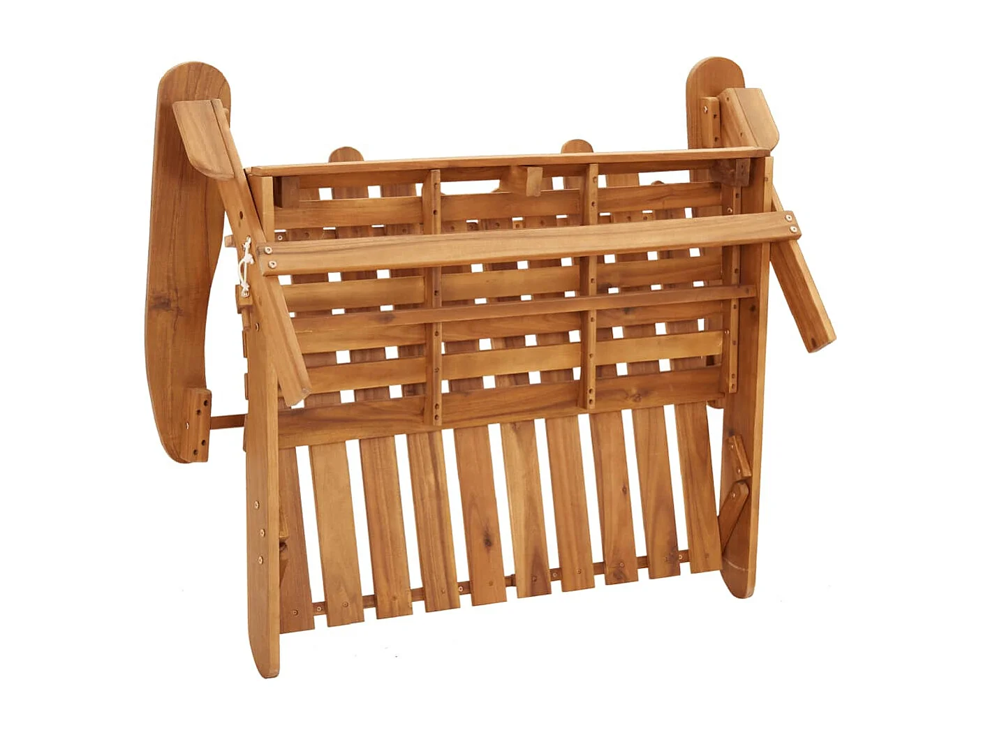 Juego de muebles de jardín Adirondack 3 piezas madera acacia