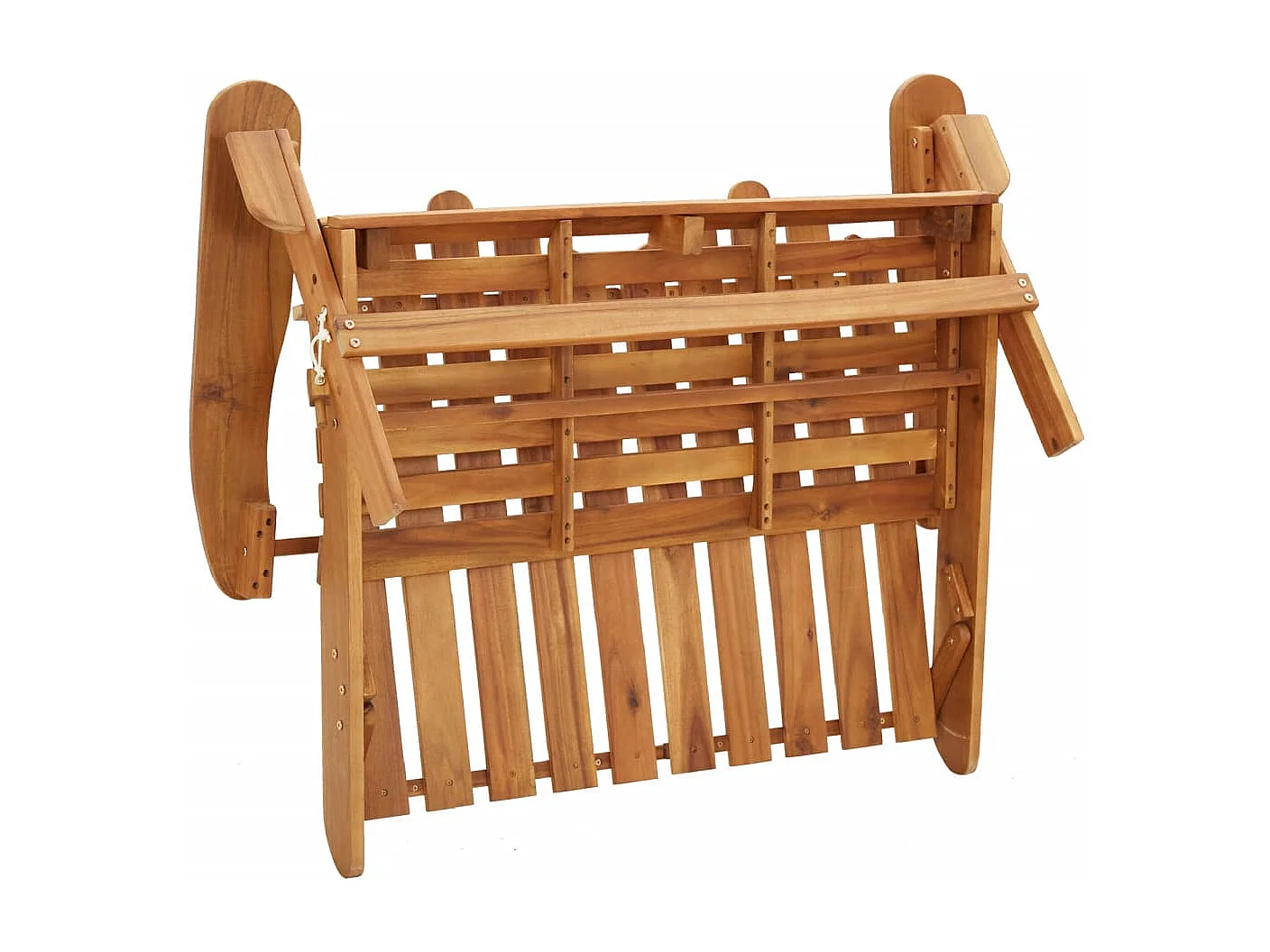 Ensemble de salon de jardin Adirondack 3 pcs bois acacia solide