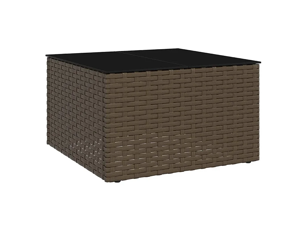 Set Divani da Giardino 2 pz con Cuscini in Polyrattan Marrone