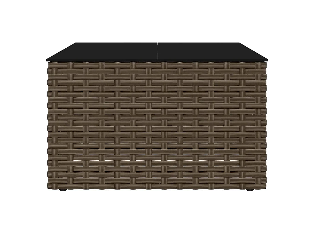 Set Divani da Giardino 2 pz con Cuscini in Polyrattan Marrone