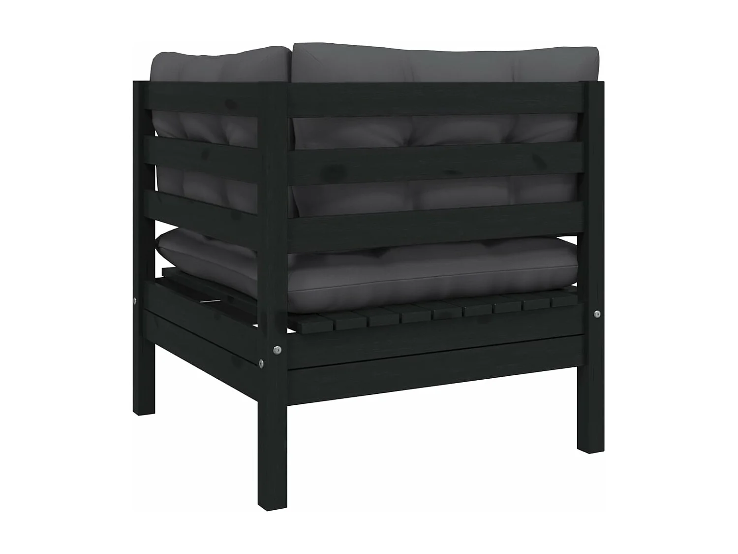 Salon de jardin 8 pcs avec coussins bois de pin massif