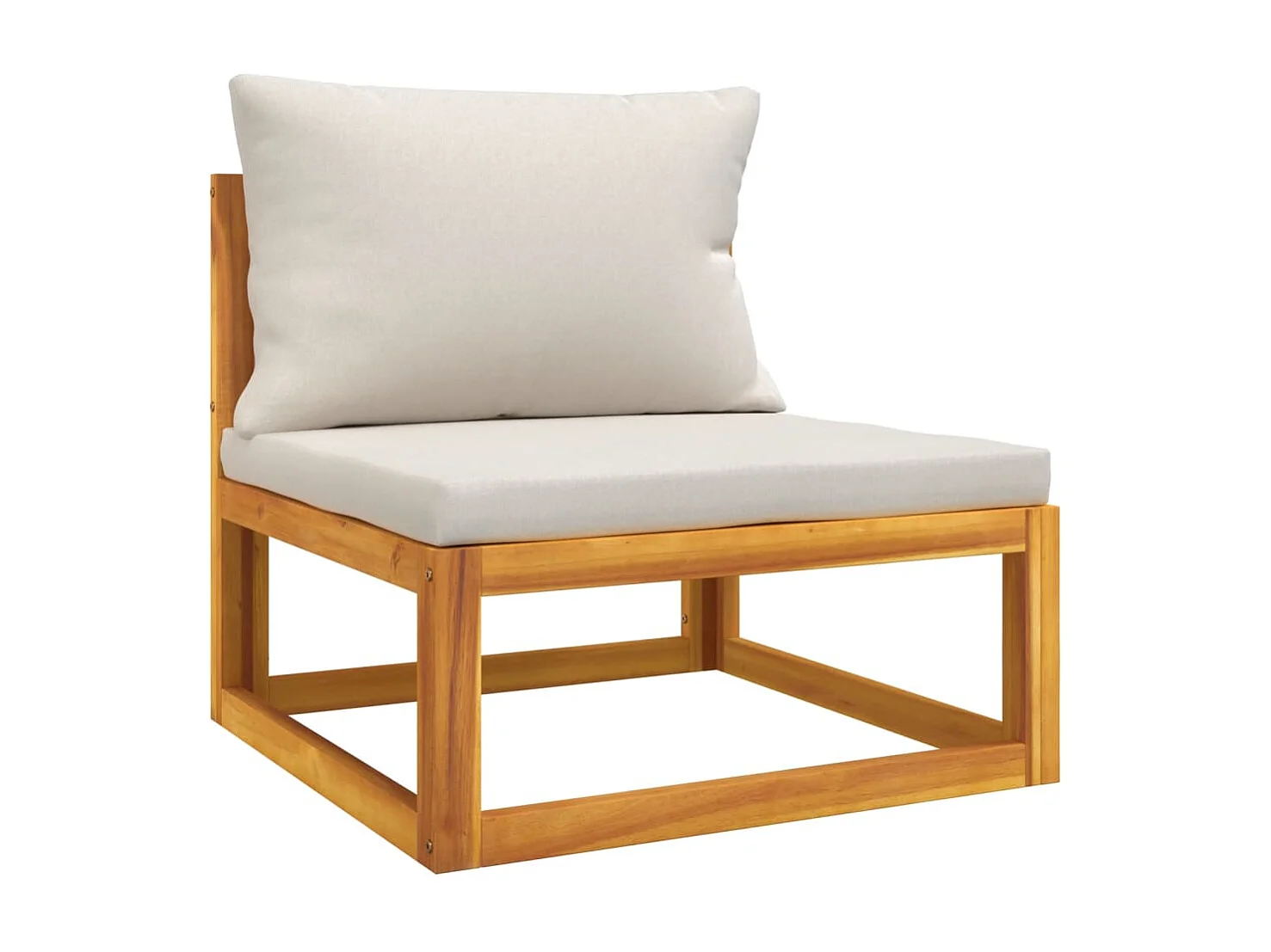 4 pcs conj. lounge de jardim madeira c/ almofadões cinza-claro