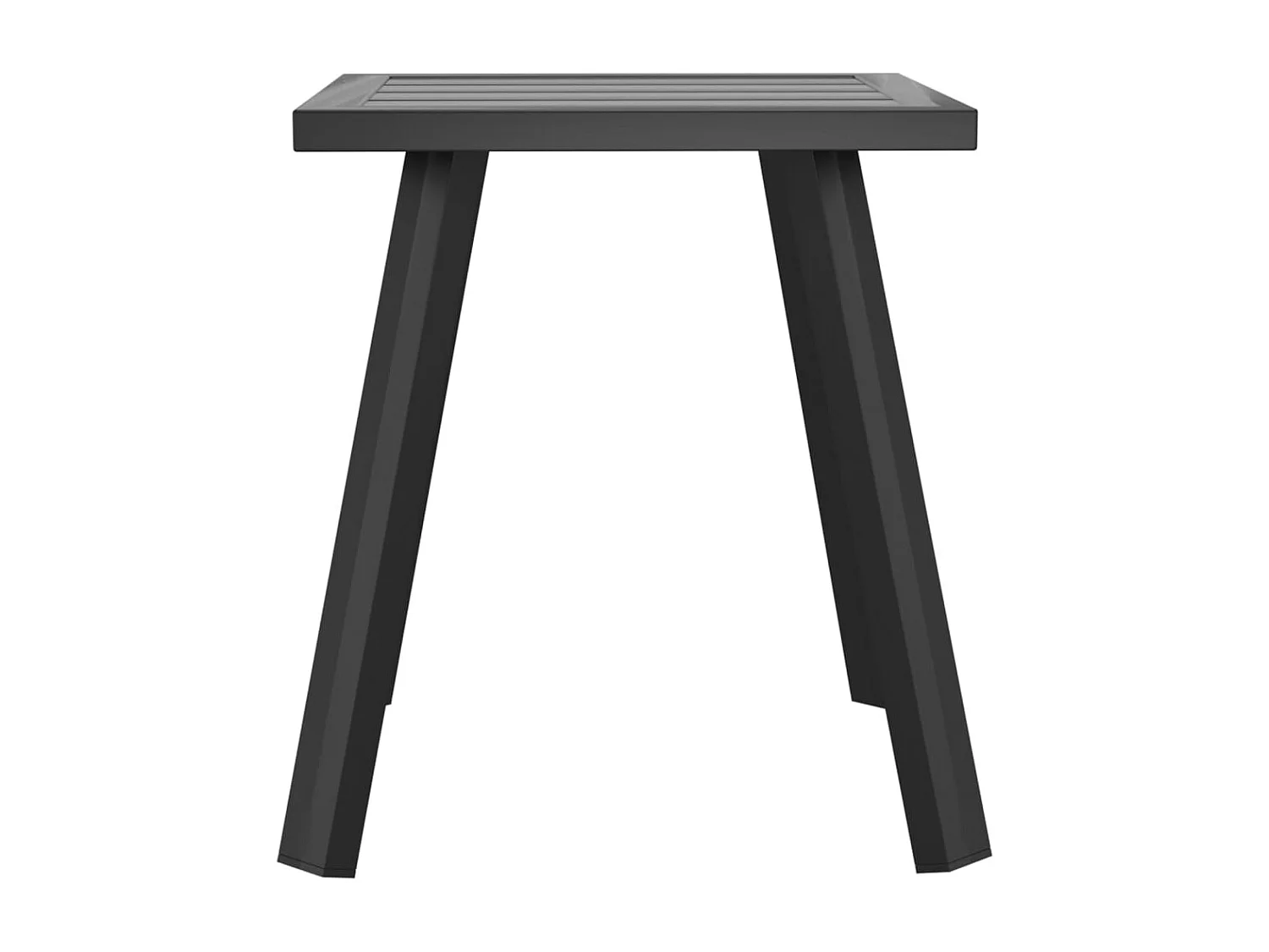 Mesa de jardín de acero gris antracita 34x34x38 cm