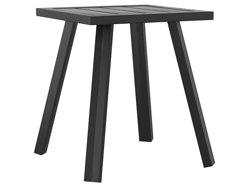 Table de jardin anthracite 34x34x38 cm acier