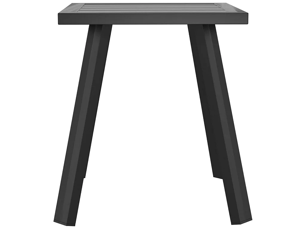 Table de jardin anthracite 34x34x38 cm acier