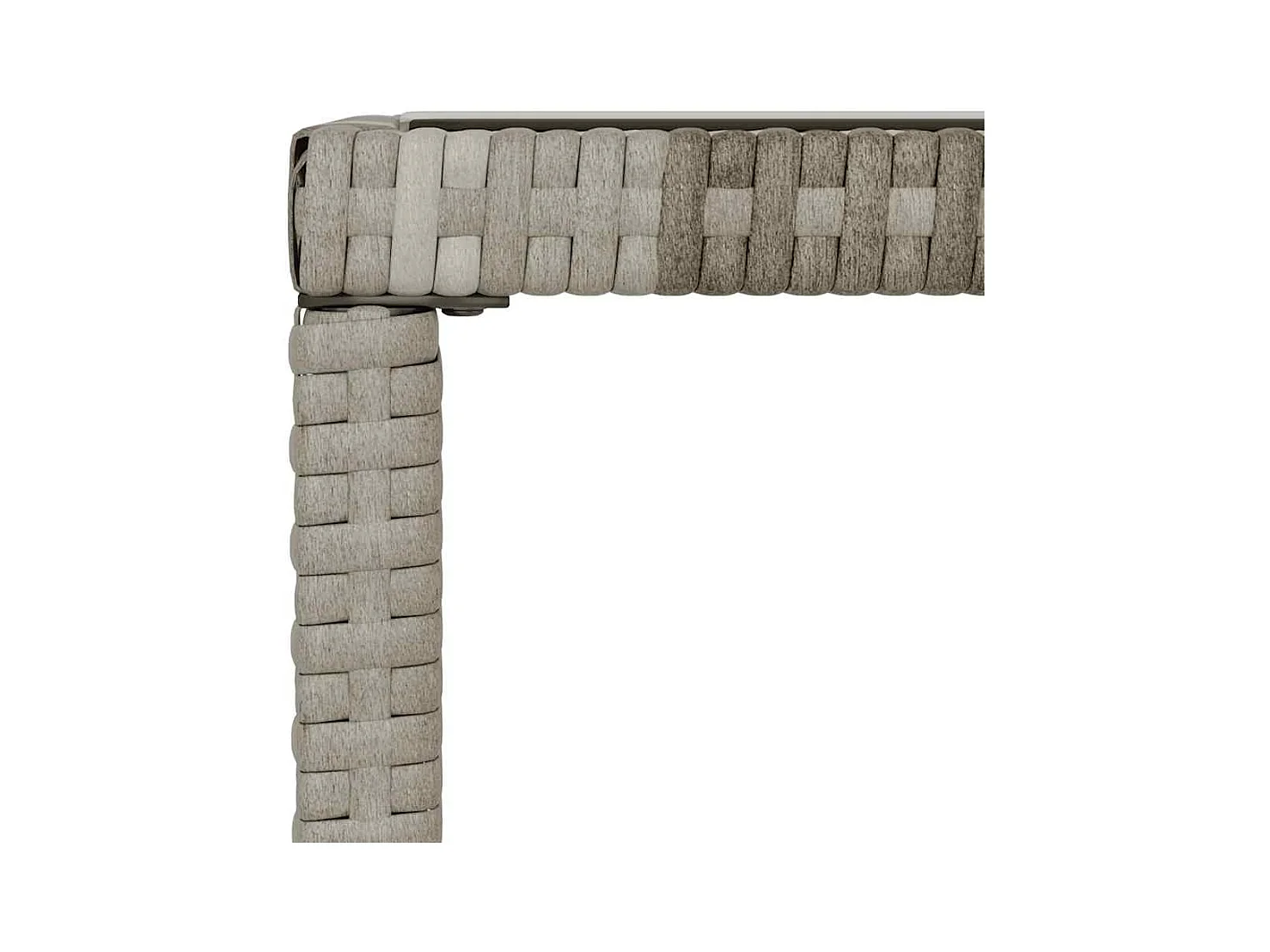 6-tlg. Garten-Lounge-Set mit Kissen Grau Poly Rattan