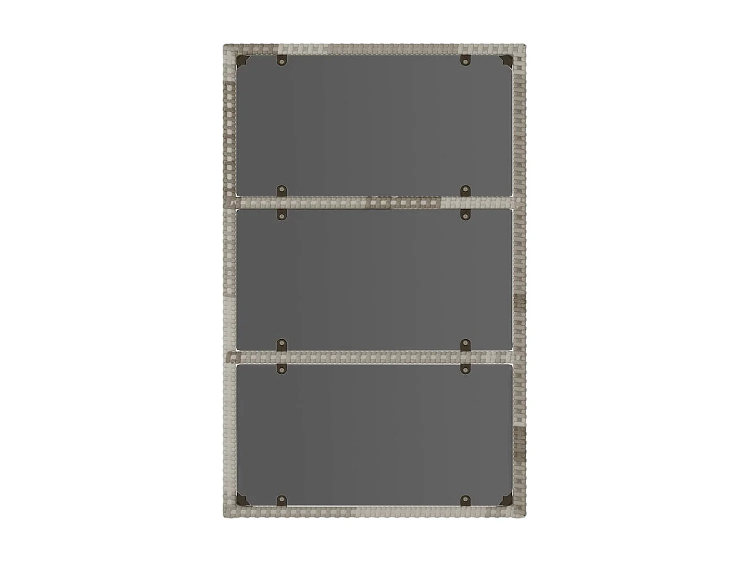 Salon de jardin 6 pcs avec coussins Gris Résine tressée